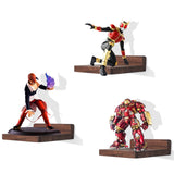 NIUBEST Small Floating Shelf,5x5 Inch Dark Walnut,Set of 3 Small Wall Shelves for Bedroom Living Room Bathroom Kitchen Decor NIUBEST