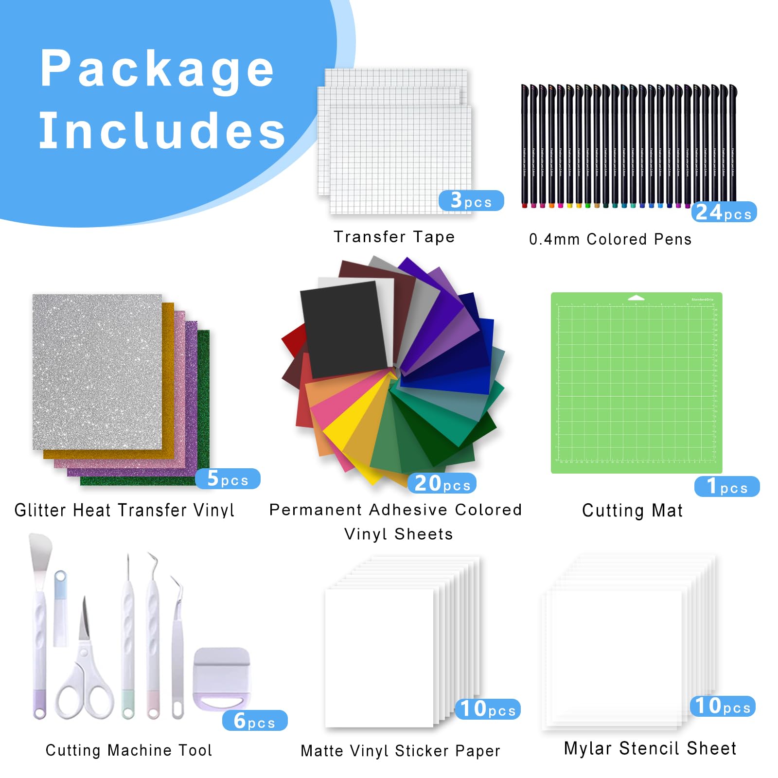 Accessories Bundle for Cricut Makers and All Explore Air