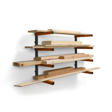 Bora Portamate Wood Organizer and Lumber Storage Metal Rack with 4-Level Wall Mount, Indoor & Outdoor Use PBR-0410 Bora