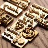 Custom Brass Branding Iron Stamp for Personalised Embossing on Wood, Leather, and More TPFOON
