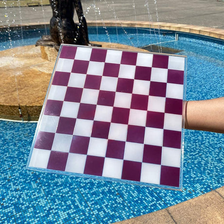 RESINWORLD 12 inches XL Large Checkers Chess Board Mold for Resin, 16 Pieces Full Size 3D Silicone Chess Piece Mold for Epoxy Resin, Chess Resin Mold ResinWorld