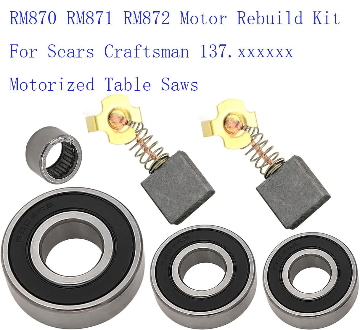 RM870 RM871 RM872 Motor Rebuild Kit For Sears Craftsman 137.xxxxxx Motorized Table Saws VIGORVIL
