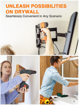 Mecurate Stud Finder Wall Scanner Sensor - 5 in 1 Electronic Stud with LCD Display & Audio Alarm for Wood AC Live Wire Metal Studs Detection Joist Mecurate