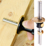 Wheel Marking Gauge, Adjustable High Accuracy Carpenter Marking Scriber Hand Measuring Tool with Removal Tool for Woodworking Accessory(Double-Shaft) ViaGasaFamido