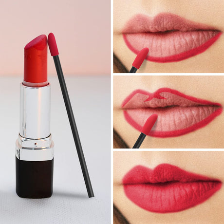 500PCS Lip Wands Applicators Disposable - Vaincre Lipstick Brush Lip Gloss Makeup Applicator Beauty Tool Kits Black Vaincre