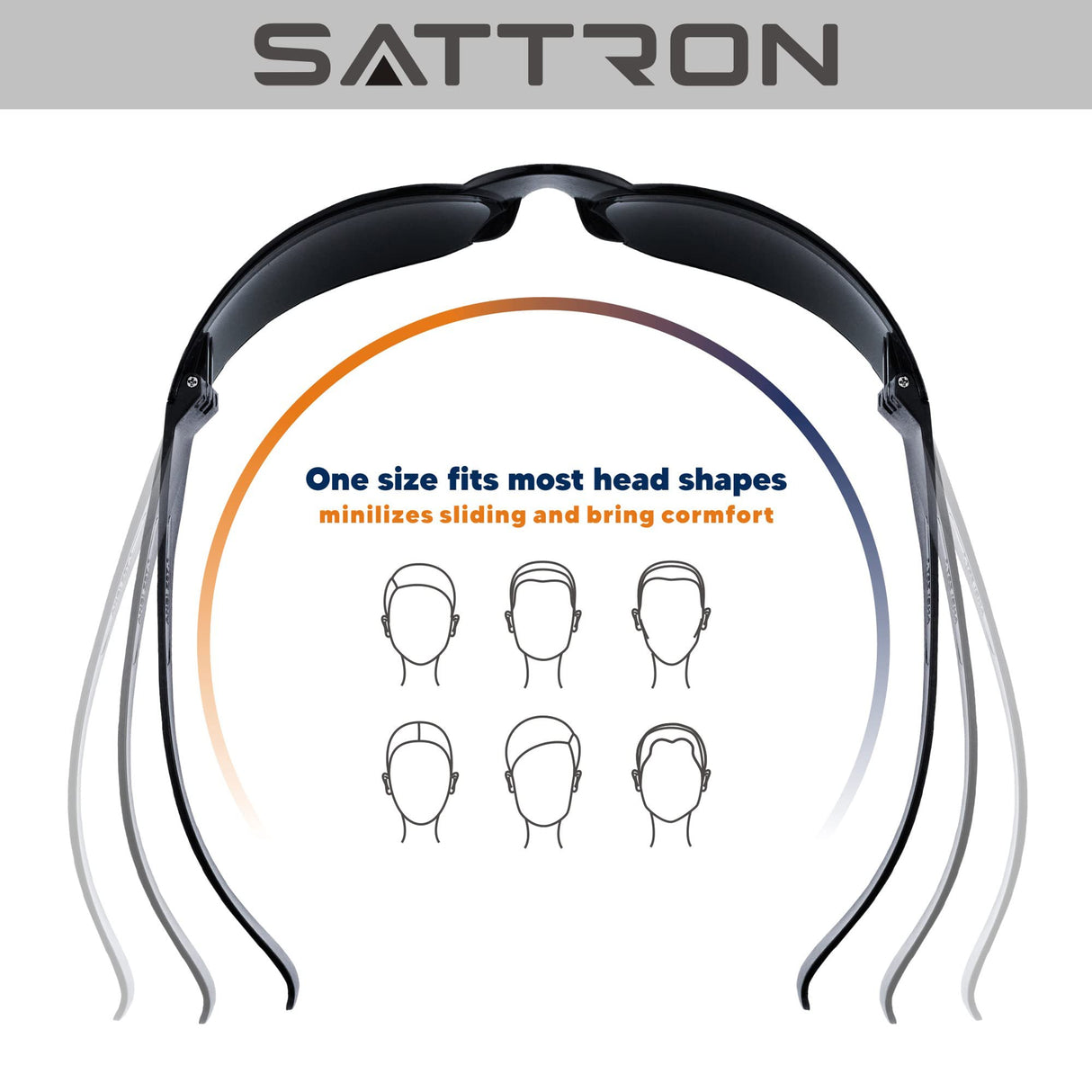 SATTRON 3 Pack of Tinted Safety Glasses, Scratch & Impact Resistant Protective Eyewear, Dark Lenses for UV Protection SATTRON