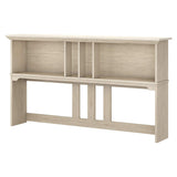 Bush Furniture Salinas 60W Desk Hutch with Shelf Storage in Antique White Bush Business Furniture