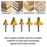TOTOWOOD Router Bit Set ,Tungsten Carbide Router Bits Set 1/4 Shank,35 Piece Router Bit Kit for DIY, Woodworking Project,American Router Bit Set with Totowood