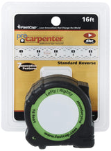 FastCap PSSR-16 16 Foot Pro Carpenter Standard Reverse Measuring Tape FastCap
