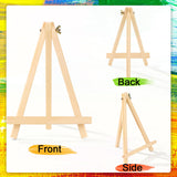 26 Pack 9 Inch Wood Easels, Easel Stand for Painting Canvases, Art, and Crafts, Tripod, Painting Party Easel, Kids Student Tabletop Easels for AROIC
