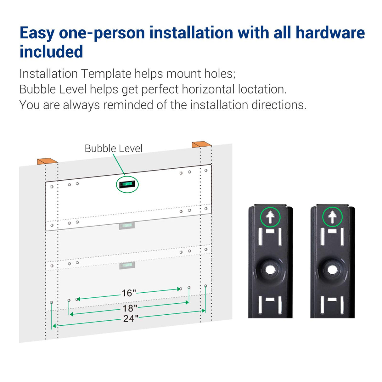 Fleximounts 3-Tier 1x4ft Garage Storage Wall Shelving 12-inch-by-48-inch per Shelf Height Adjustable Floating Shelves (Black) Fleximounts