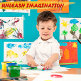 AROIC 70 Sheets Finger Paint Paper 11.8 x 15.7 inches, Paint Pad for Kids, Fingerpaint Paper For Toddlers And Kids, Kids Art Supplies, Art Paper AROIC