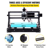 VEVOR CNC 3018 PRO Router Machine, GRBL Control 3-Axis Milling Engraver Engraving Machine, DIY CNC Router Kit with Transparent Enclosure, Offline VEVOR