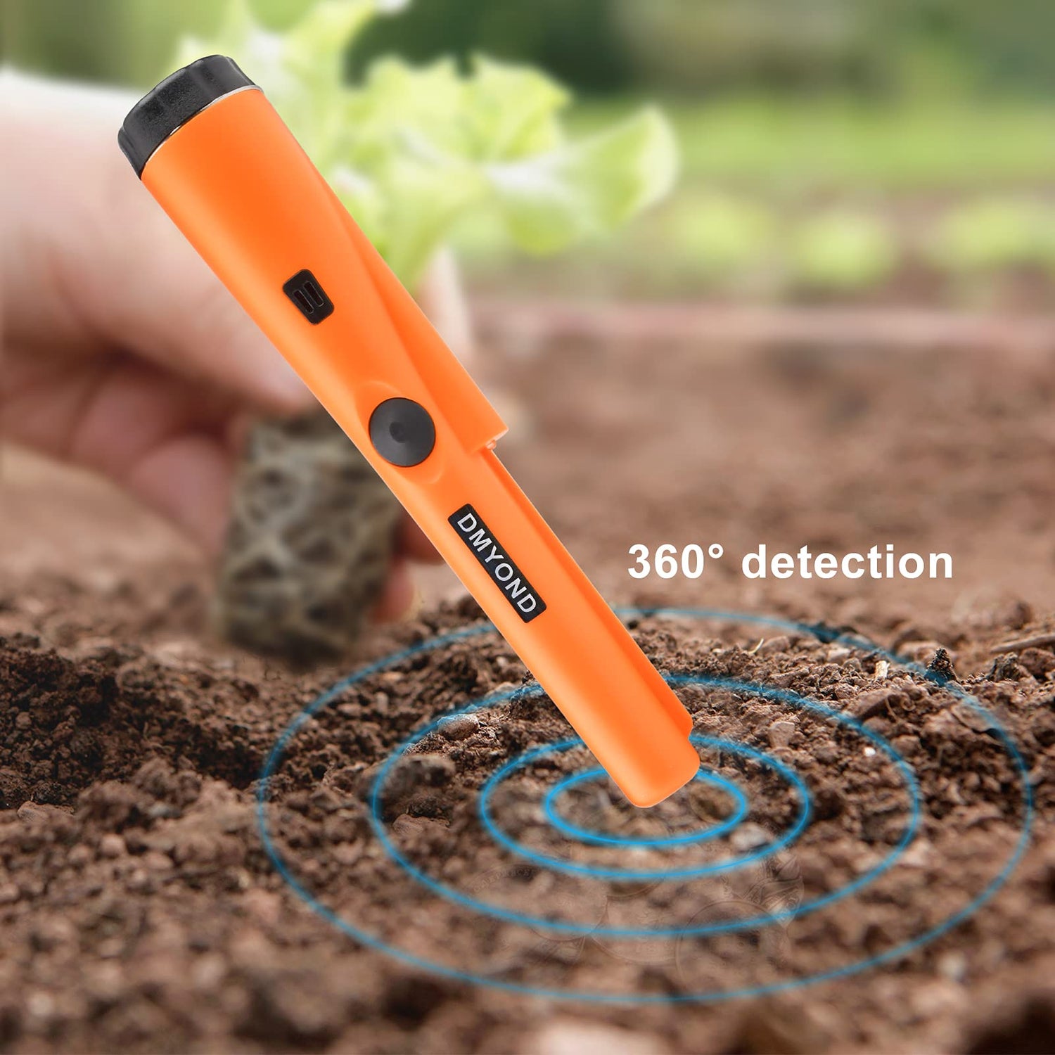 Dmyond Metal Detector Pinpointer, Professional Waterproof Handheld Pin Pointer Wand, Search Treasure Pinpointing Finder Probe with 9V Battery for Dmyond