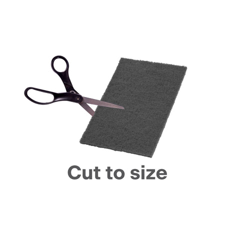 VSM Abrasives Non-Woven Hand Pad, 6"x9", Ultra Fine Grade, Gray Color, Silicon Carbide Grains, Rust and Oxidation Resistant, Multipurpose Abrasive VSM