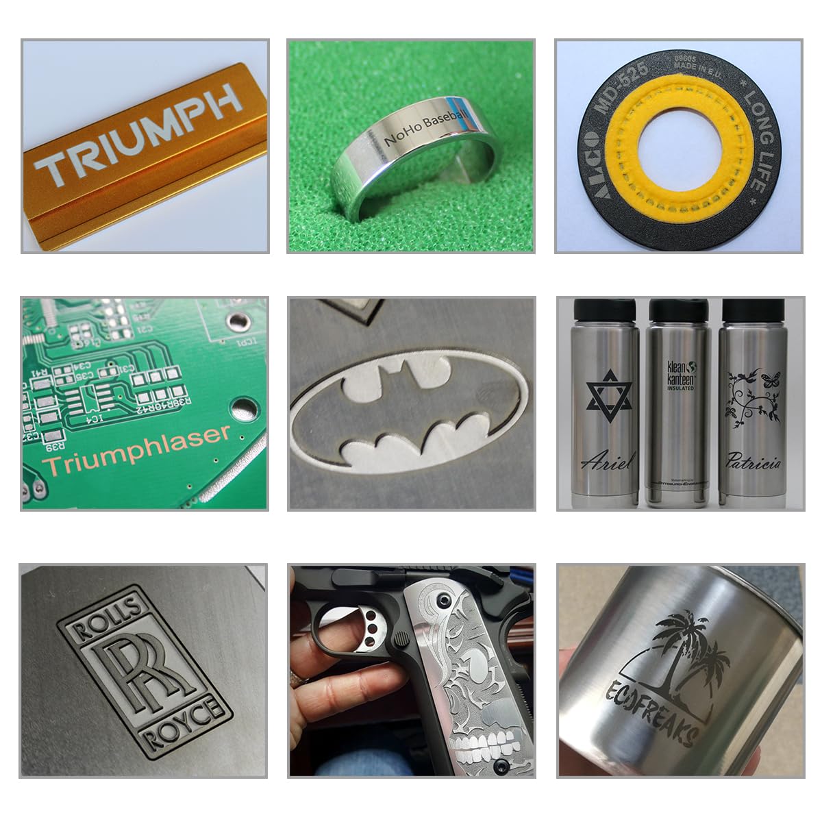 Triumph 50w Fiber Laser Marking deep Engraving Machine Metal polymers Parts Marker Engraver Rotary jewllery Silver Cutting Firearms 110x110 and T TRIUMPH