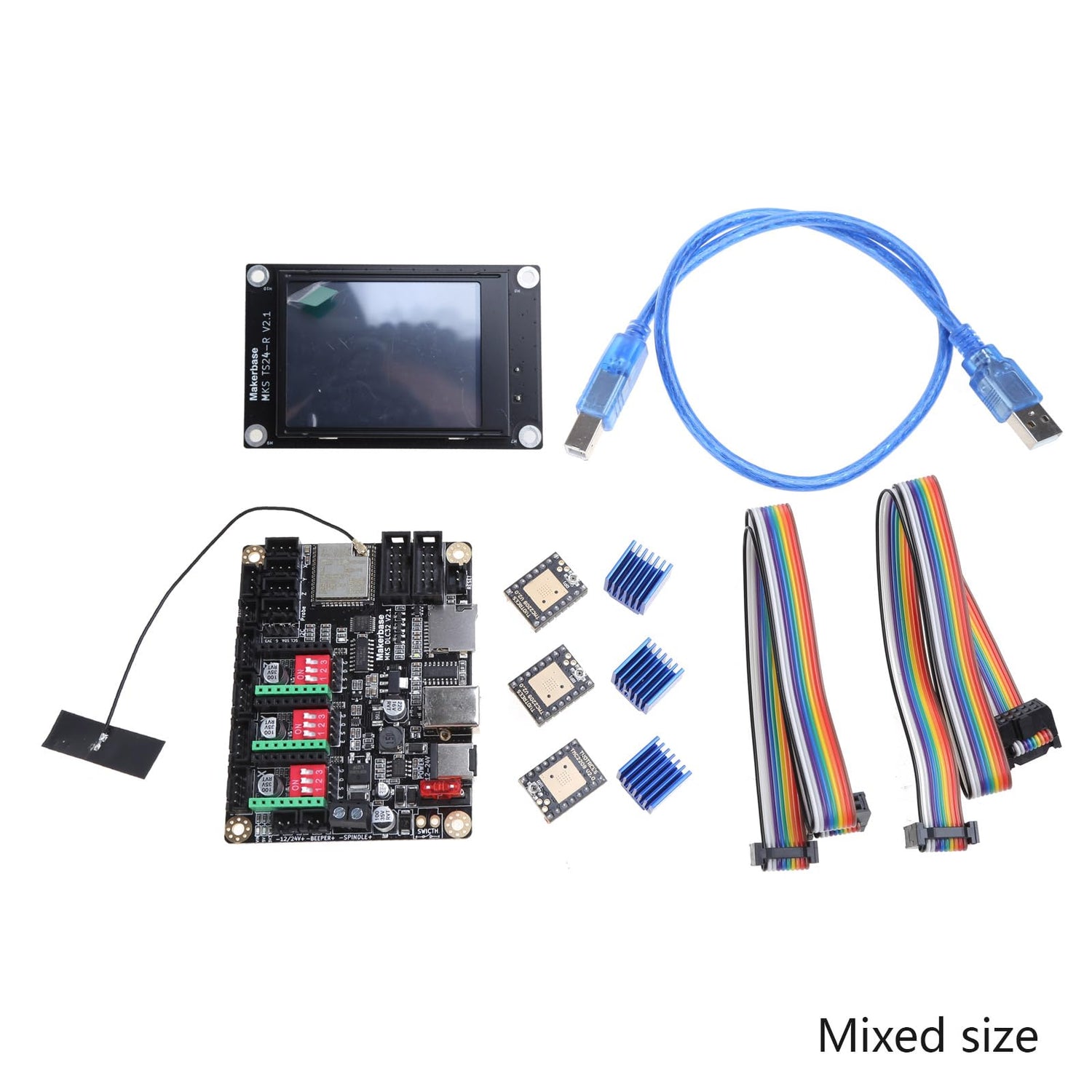 CHIUEAST Makerbase-MKS DLC32 V2.1 Motherboard GRBL 32bits Offline Controller TS24-R 3D Engraver Machine CHIUEAST