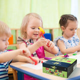 Magicfly Polymer Clay Starter Kit, 45 Colors Oven Bake Clay with 5 Modeling Tools and 40 Jewelry Accessories, Safe and Nontoxic DIY Baking Clay Magicfly