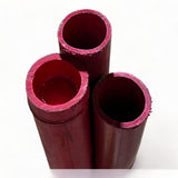 Pack of 3 Bamboo Sticks - 6 Feet Long Natural Thick Bamboo Poles - 1.5 in Diameter - Garden Stakes (Red) Empire Home