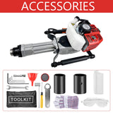 Pile Driver Hammer - JACKCHEN 2 Stroke 52CC Gas Powered T Post Driver Hammer Drills, Air Cooling Single Cylinder Gasoline Petrol Garden Fencing Tool JACKCHEN