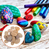 MAGICLULU 20pcs Painted Stone River Rocks for Painting Smooth Natural Stones Painting Rocks Bulk for Adults Bundle River Stones Birthday Party MAGICLULU