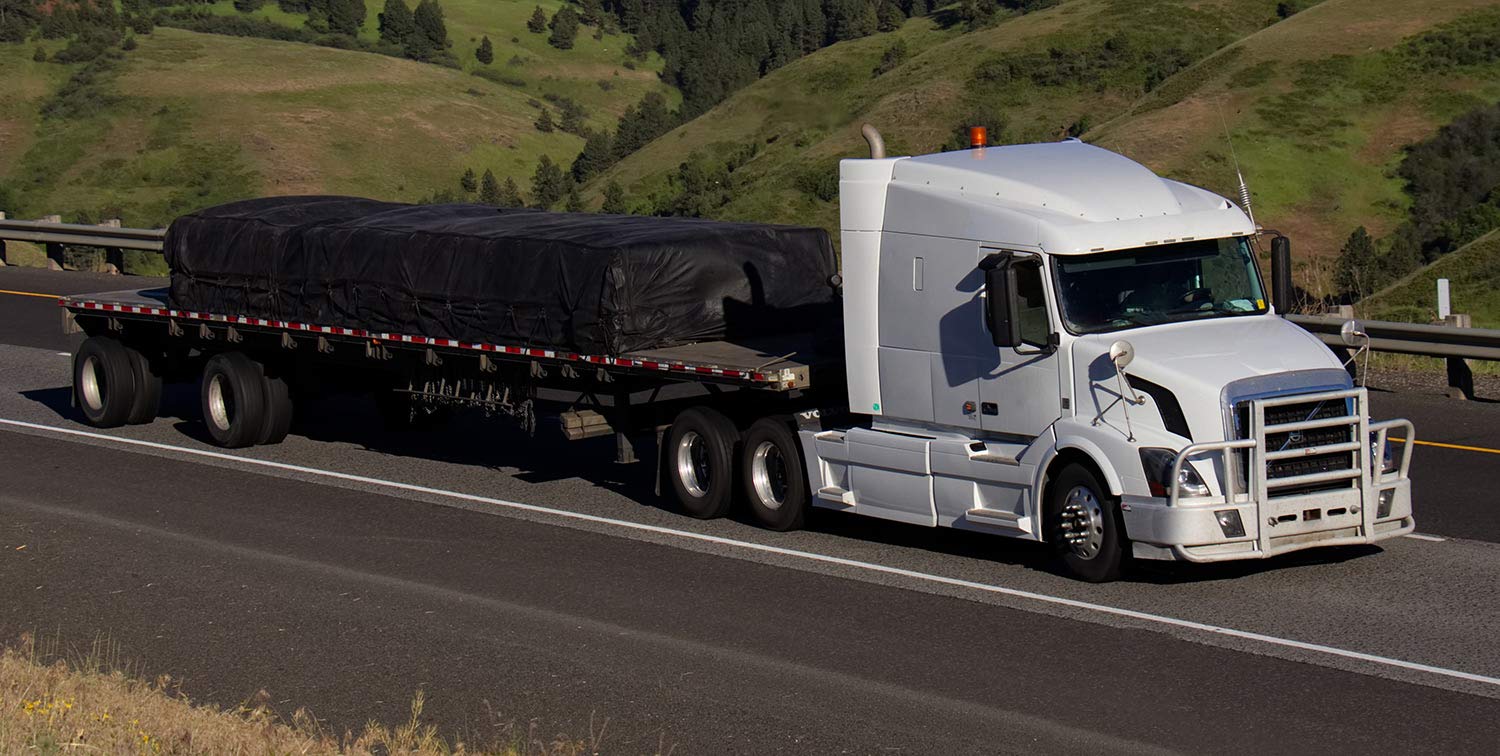 Mytee Products 12'x20' Heavy Duty Smoke Tarp for Flatbed Truck - 18 Ounce Vinyl - Load Covering Tarp Protects Your Cargo from Exhaust Smoke & Dirt - Mytee Products