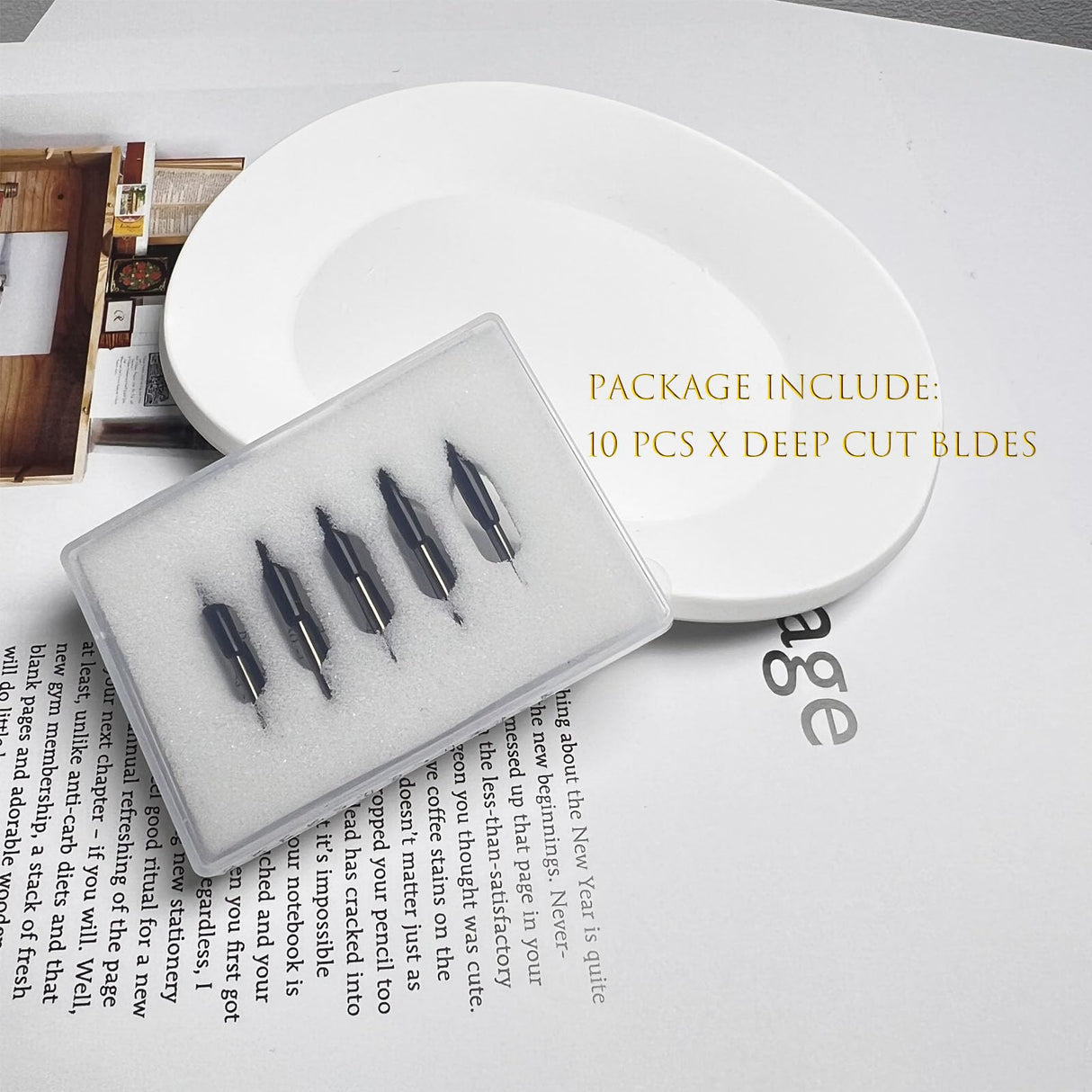 LonXFan Premium Deep-Cut Blase 10PCS Cutting Deep Cut Replacement Blades Compatible with Cricut Maker/Explore Air/Air 2 / Explore Air 3 Cutting LonXFan