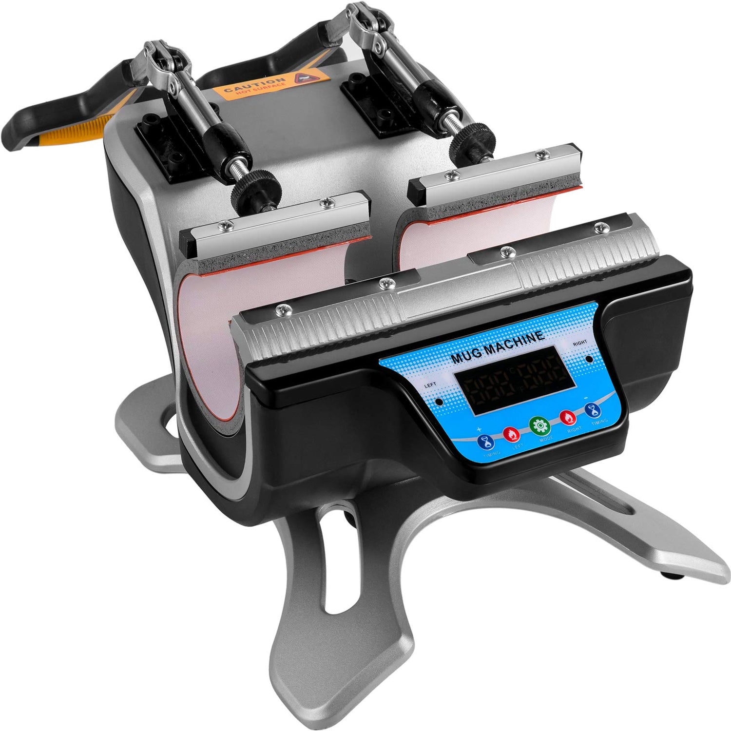 VEVOR Mug Heat Press, 2pcs 15oz Mug Press Sublimation Machine Dual Station Design, 280W LCD Cup Press Machine for 11oz-15oz, DIY Presser Transferring VEVOR