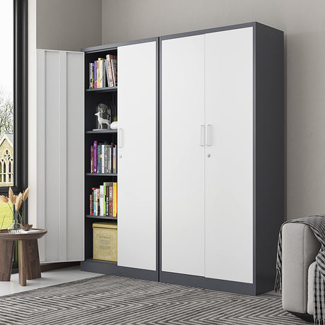PEUKC Metal Garage Storage Cabinet, 71-inch Tall Cabinet with Adjustable Shelves & Locking Doors, Tool Cabinets for Garage,Office,Home,School,Gym PEUKC