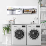 Hicarer 4 Pcs Slatwall Baskets, Large Size Metal Mounted Ventilated Slatwall Baskets Slatwall Panel Hanging Wire Basket Slatwall Accessories for Hicarer