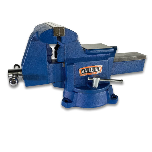 Baileigh Industrial Bench Vise, 6-1/2" Jaw Width, 7" Max Opening (BV-6I) - WoodArtSupply