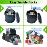 Tonmp 3 LBS Rock Tumbler Grit and Polish Refill Kit - Tumbling Grit Media - 4 Step Tumbling Grit Media Works with Any Rock Tumbler, Rock Polisher, Tonmp