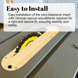 New Upgraded Zero Clearance Insert Compatible with 36-725, 36-725T2, 36-5152, 36-5000, 36-5000T2 Insert Table Saw, Dado Throat Plate for Delta 3 Pack CONGKAILU