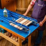 Deluxe Single Panel Clamps w/Scissor Couplers - Adjustable Clamp for Table & Benchtops - 4-Way Pressure Steel Clamps for Flat Panels & Flush Joints ROCKLER