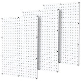WallPeg Pegboard Tool Organizer with Flex-Lock Peg Hooks PK 24242 W - Organizes Tools - Crafts - Mounted Sixe 48" x 24" - Pegboard Panels - Garage WallPeg