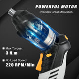 SOLUDE 130-Piece Home Tool Kit with 3.6V Cordless Rechargeable Screwdriver,Basic Women's Tool Set for New Home,Apartment,Dorm & DIY Projects SOLUDE