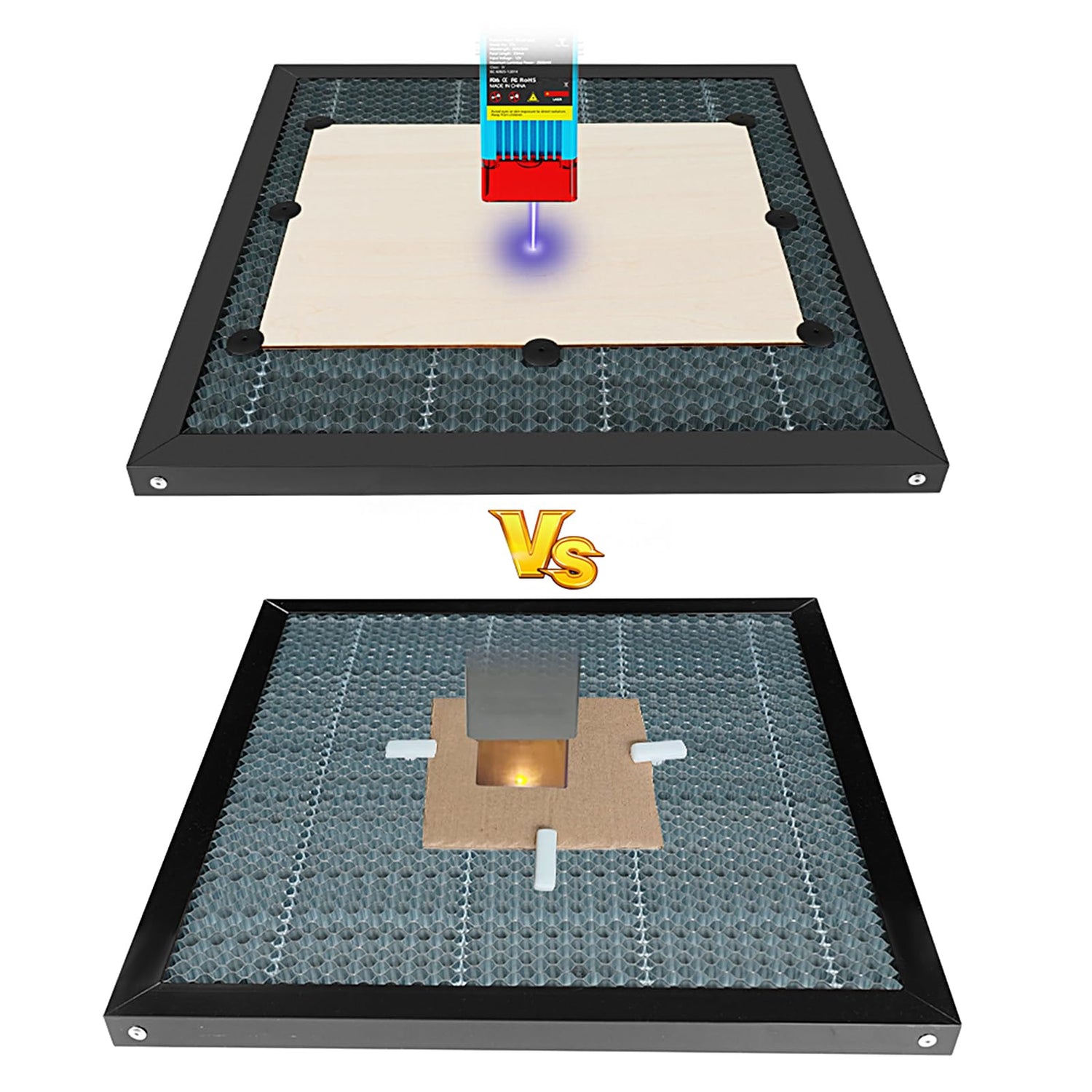HUIOP Honeycomb Table Platform,10Pcs 9mm Aperture Fixed Needle Honeycomb Table Platform for Fixed Engraving for TTS TS2 and Other CO2 Machine Laser HUIOP