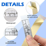 Self-Adhesive Measuring Tape Workbench Ruler Adhesive Backed Double Scale Stick Tape Measure for Work Woodworking, Saw, Drafting Table (24 Inch,5 Zonon