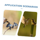 SUPVOX Wooden Bird House Wooden Bird Hut DIY Wood Bird House Parrot Hanging Hideaway Cave Unpainted Bird Hut Birdhouse Craft Kit Hamster Hammock Bed SUPVOX