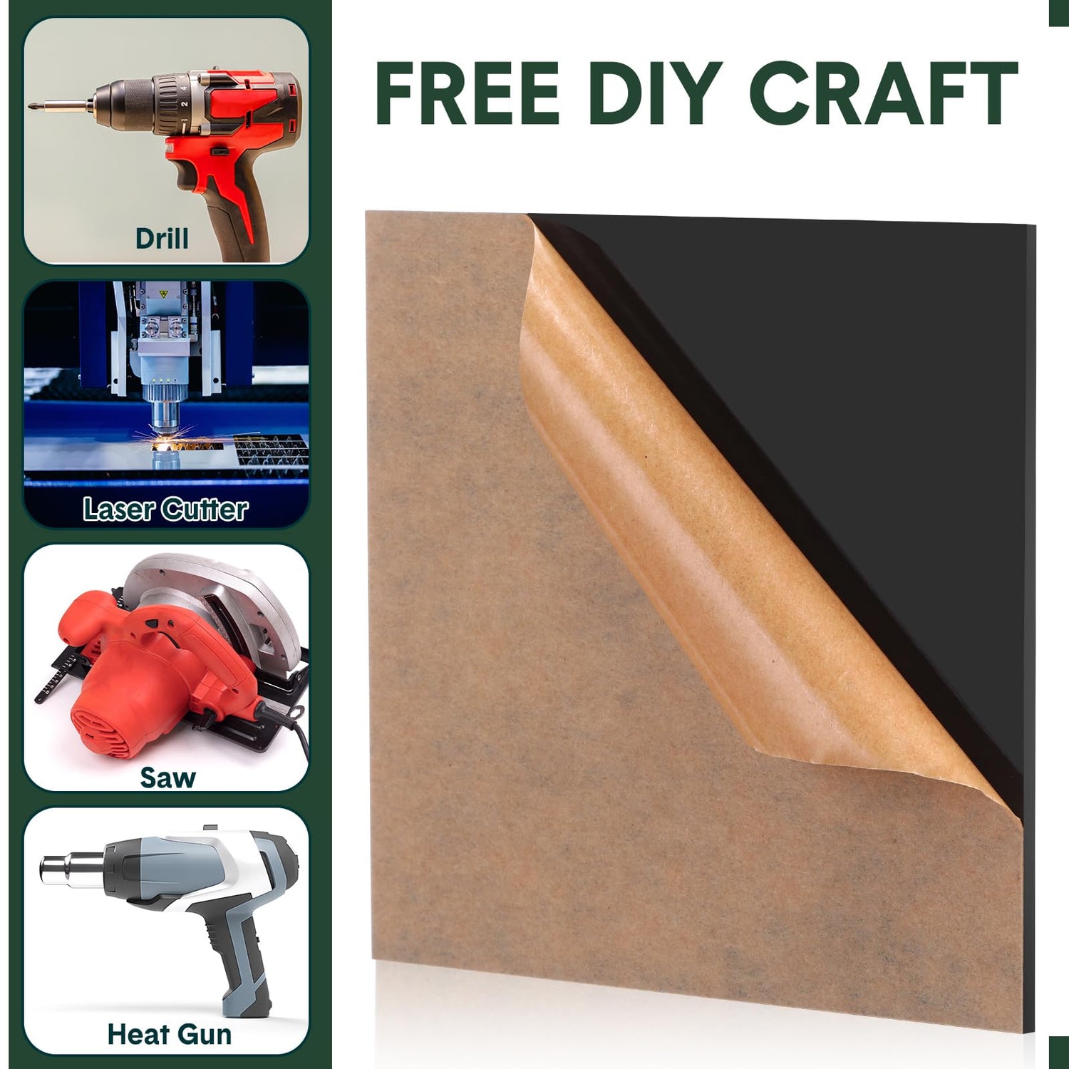 Suzile 50 Pcs Black Acrylic Sheet 3.9 x 3.9 in Acrylic Sheets 1/8 Thick Cut to Size Acrylic Sheets Opaque Polycarbonate Sheet Acrylic for Laser Suzile