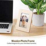 Lnrueg 24PCS Unfinished Wooden Picture Frames for 3" x 5" Photos, Craft Frames Set, Paintable Picture Frames for DIY Projects, School Crafts, and Lnrueg