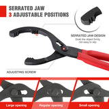 WORKPRO 12" Adjustable Oil Filter Pliers, Wrench Adjustable Oil Filter Removal Tool, Ideal For Engine Filters, Conduit, & Fittings, W114083A WORKPRO