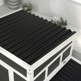 PawHut Wooden Chicken Coop with Nesting Box, Outdoor Poultry Cage Rabbit Hutch for 6 Chickens with Pull Out Tray, Perches, Ramp, Windows for Duck, PawHut