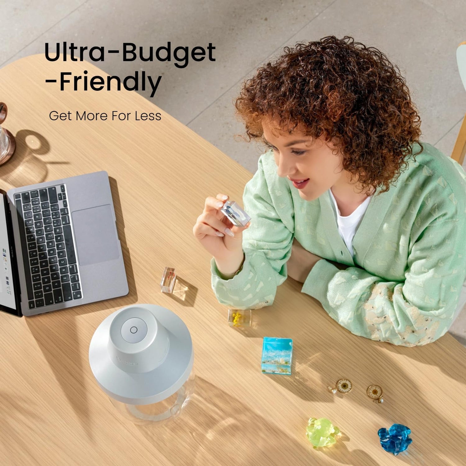 Resiners Resin Bubble Remover, 10 Min Quickly Remove Bubbles, 93kPa Vacuum Degassing Chamber, Compact Airless Lite Machine for Epoxy Resin Molds Resiners