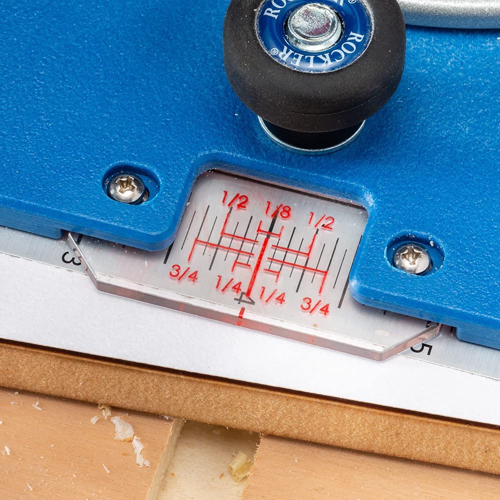 Indexing Dado Jig - Kit w/ ½” Thick MDF Base, Router Mounting Plate w/Clear Indicators & More - Perfect for Shoe Shelves, Dividers, Cubbies, & More ROCKLER