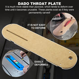 Dado Throat Plate Zero Clearance insert Fits Delta Table Saws 36-725, 36-725T2, 36-5152, 36-5000, 36-5000T2 RMSPO
