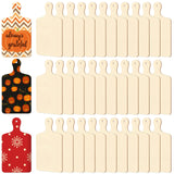 36 Pcs Wooden Mini Cutting Board with Handle Unfinished Wood Craft Mini Charcuterie Boards Paddle Blank Small Chopping Board for DIY Kitchen Cooking Marsui