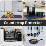 2MM Extra Thick Silicone Mats for Kitchen Counter (47.2"x23.6"x0.08"), Kitchen Island Largest Heat-Resistant Mat, Thicker Non-Slip Desk Protect Mat, Goldleaf