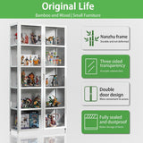 BYSIECD Acrylic Curio Display Cabinet with 5-Tier Shelves for Organising Collectibles and Toys BYSIECD