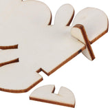 90Pcs Wooden Bunny Cutouts Rabbit Wood Chip Unfinished Craft DIY Home Decoration 3D Ornament Blank for Graffiti Smooth Hztyyier